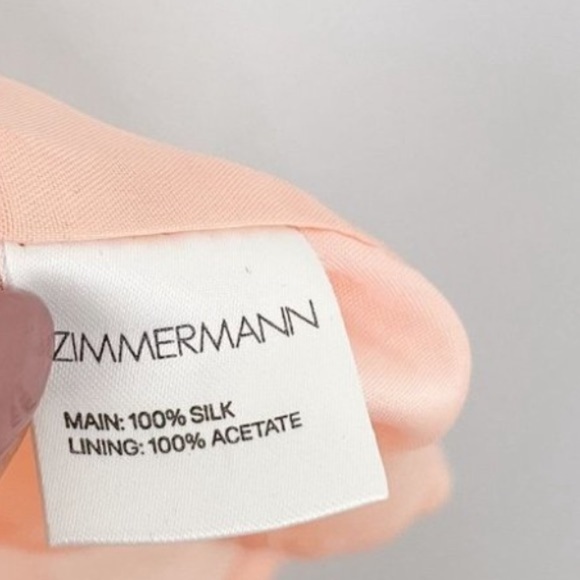 Zimmermann Silk Curve Bar Dress in Petal, Size Zimmermann 2 - Picture 11 of 14